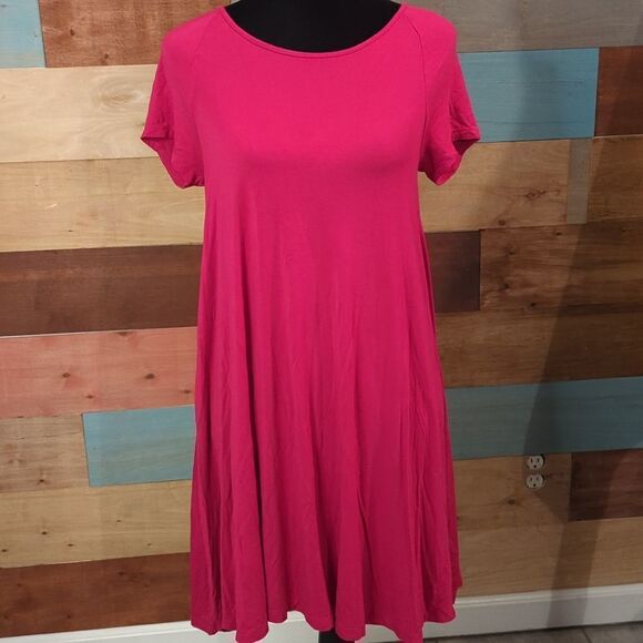Small fuchsia super soft Old Navy dress - Picture 1 of 5